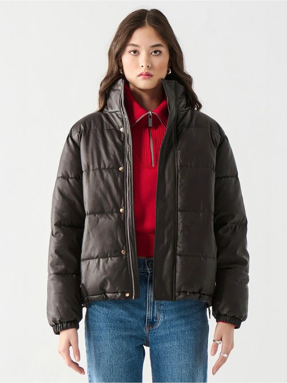 BRAND NEW women dex brown puffer jacket size M
